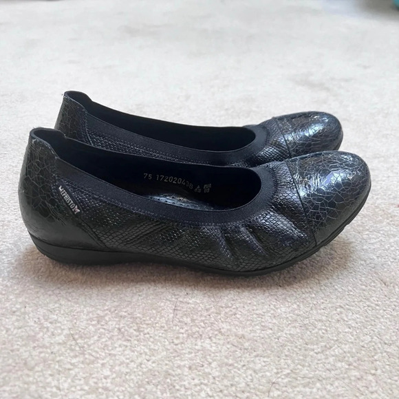 Mephisto Shoes - Mephisto Elettra Ballet Flat Black Patent Leather